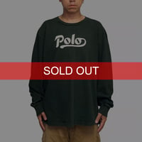 【USED】90's Polo Sport Ralph Lauren Script Logo Long Sleeve T-Shirt Forest Green
