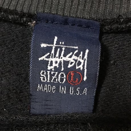 【USED】90'S STUSSY SWEATSHIRT "SHADOW MAN"