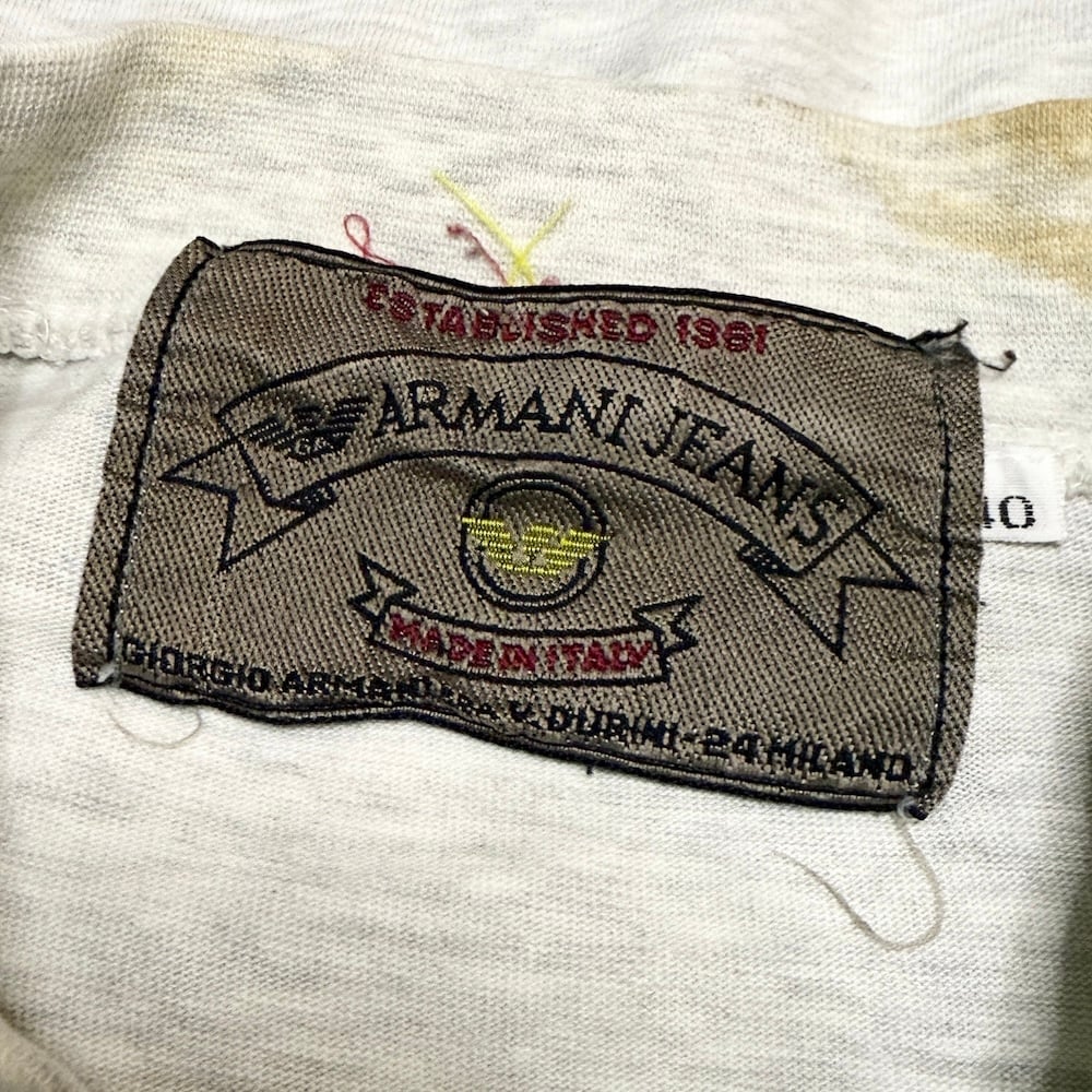 ARMANI JEANS デットストック イタリア製 リネン スカート N714 ARMANI JEANS デットストック イタリア製 リネン スカート N714