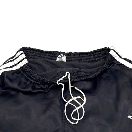 【USED】80's adidas RUNNING SHORTS BLACK MADE IN WEST GERMANY