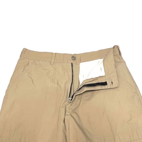 【USED】00's MINOR LABEL RIPSTOP 6-POCKET PANTS BEIGE