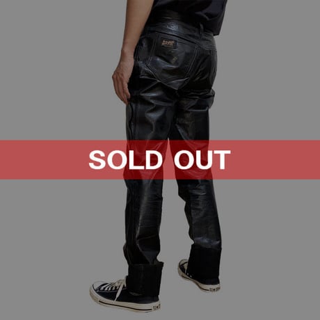 【USED】70'S LET IT ROCK LEATHER TROUSERS