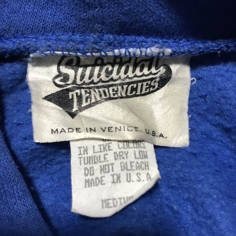 【USED】90'S SUICIDAL TENDENCIES "SUICIDAL CYCO CREW" HOODIE