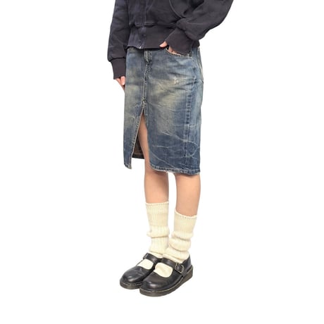 【USED】00's EURO Levi's CENTER SLIT DENIM SKIRT