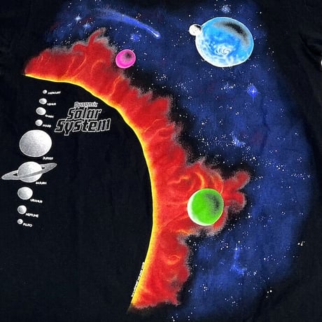 【DEAD STOCK】90'S DYNAMIC SOLAR SYSTEM T-SHIRT