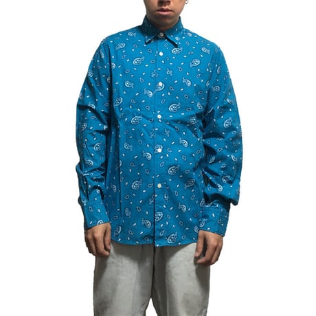 【USED】00'S KIM JONES PAISLEY SHIRT