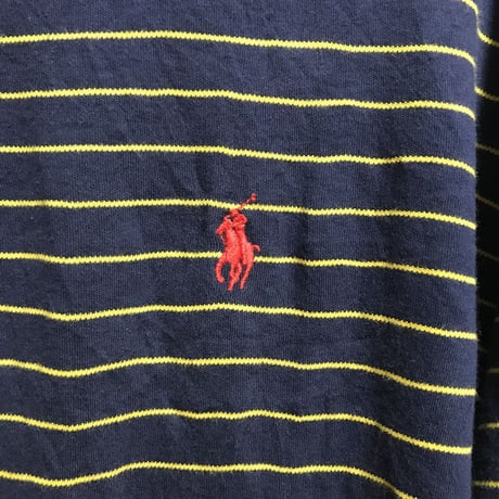 【USED】POLO BY RALPH LAUREN BORDER POLO SHIRT
