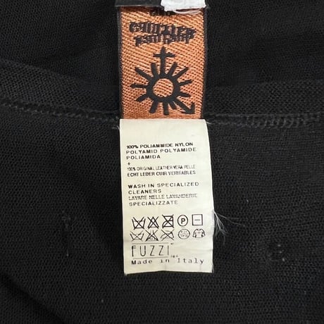 【USED】JEAN PAUL GAULTIER SOLEIL 2001SS LASER CUTTING LEATHER VEST
