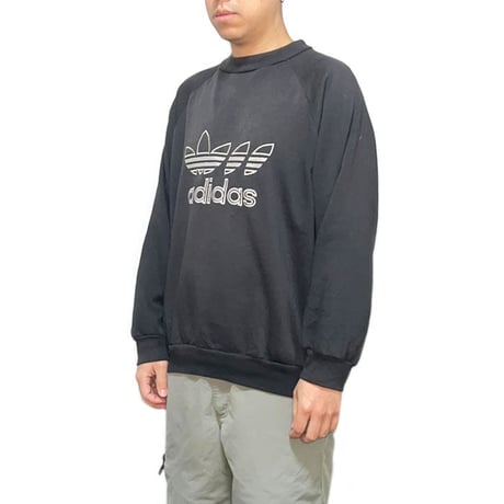 【USED】80'S ADIDAS CELL DIVISION TREFOIL SWEATSHIRT