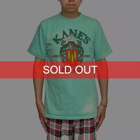 【USED】80's KANE'S SPIRITS STOUTS IRELAND T-SHIRT