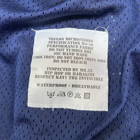 【USED】90'S MAHARISHI TECH CRACKLE HOODIE OFF-WHITE