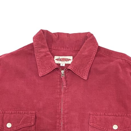【USED】90'S VINCENZO CORDUROY ZIP SHIRT