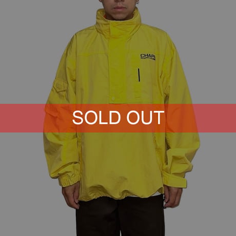 【USED】90's CHAPS RALPH LAUREN HALF ZIP PULLOVER JACKET YELLOW