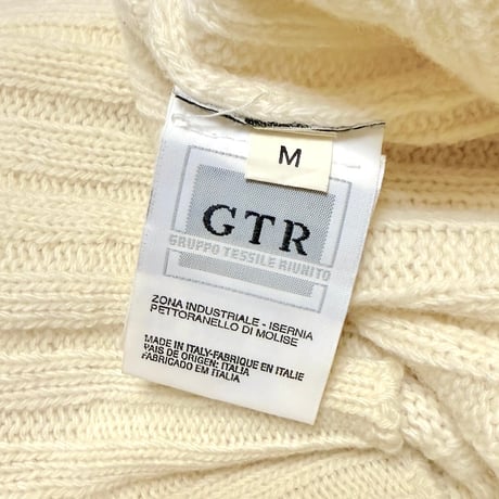 【USED】HELMUT LANG 1997AW V-NECK COMMANDO KNIT SWEATER ÉCRU