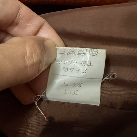 【USED】80's Y's YOHJI YAMAMOTO A-LINE PEAKED LAPEL WOOL JACKET