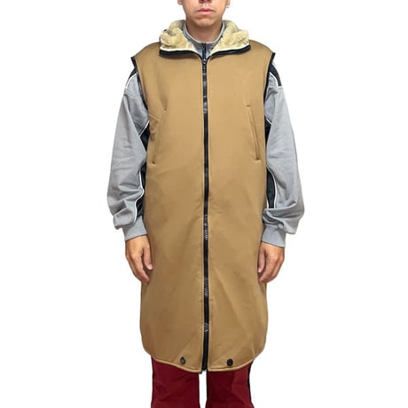 【USED】MIU MIU 1999AW DETACHABLE SLEEVES LINING FUR HOODED COAT