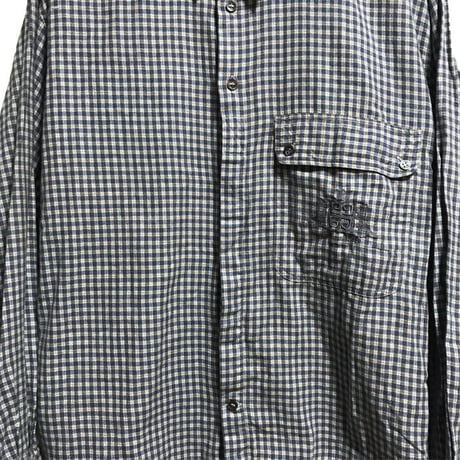 【USED】70'S GIVENCHY CHECK SHIRT