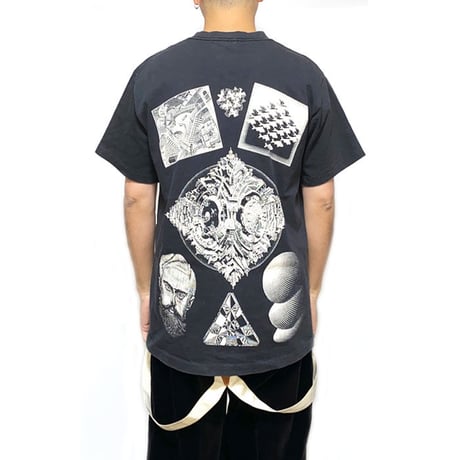 【USED】90'S M.C. ESCHER MULTI PRINT T-SHIRT