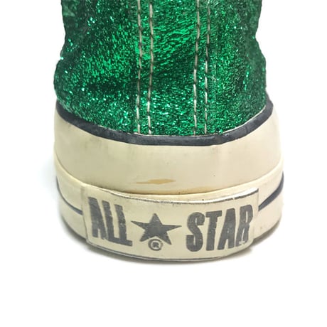 【USED】90'S CONVERSE GREEN GLITTER SNEAKERS MADE IN U.S.A.