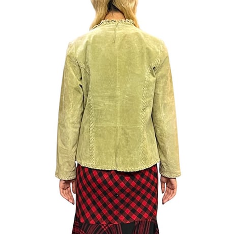 【USED】80's CHICO'S DESIGN SUEDE LEATHER FRINGE JACKET