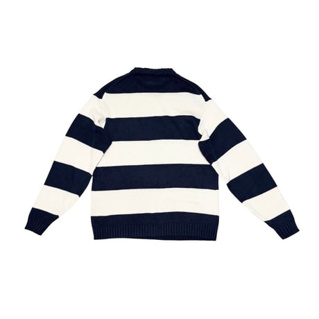 【USED】00's VANS BORDER COTTON KNIT SWEATER