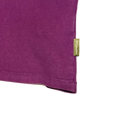 【USED】90's Columbia ICONS T-SHIRT PURPLE