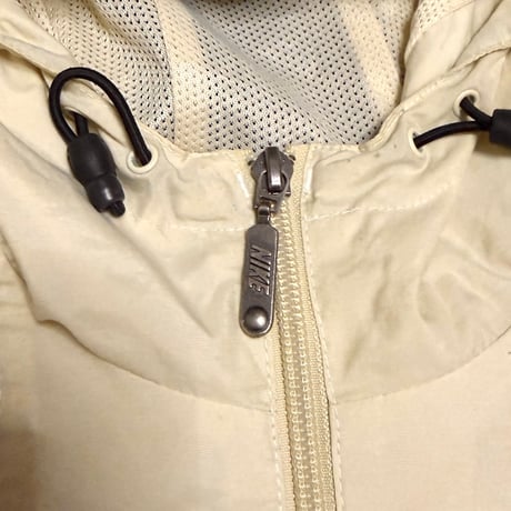 【USED】00's EURO NIKE Anorak Jacket Contrast Panel Ivoly × Black