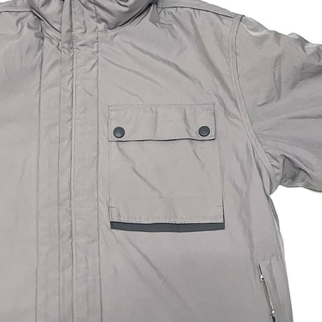 【USED】Early 00's NIKE SINGLE FLAP POCKET JACKET LIGHT GRAY ①