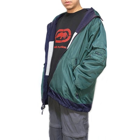 【USED】00'S EDDIE BAUER NYLON HOODED JACKET