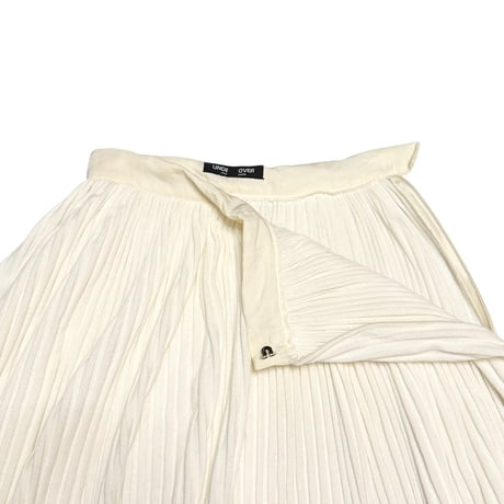 【USED】90's-00’s UNDERCOVER JUN TAKAHASHI Bias-Shift Pleated Skirt Off White