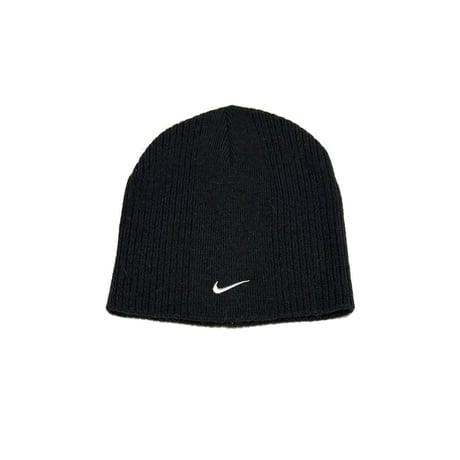 【USED】00's NIKE Y2K KNIT BEANIE BLACK
