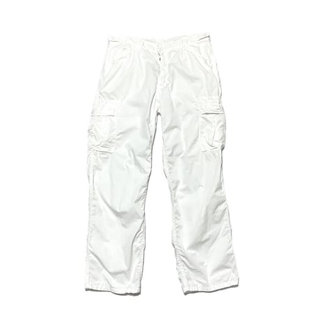 【USED】90'S-00'S POLO BY RALPH LAUREN CARGO PANTS WHITE 33/30