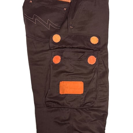 【USED】90's W.&L.T. Cyber Cargo Pants Brown
