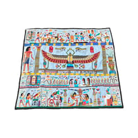 【USED】60's-70's HANDMADE EGYPTIAN WALL HANGING HUGE PATCHWORK