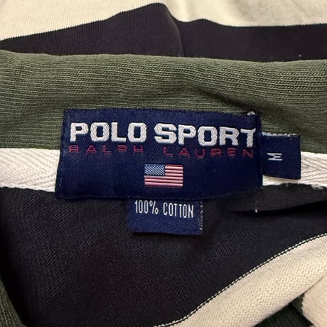 【USED】90's POLO SPORT RALPH LAUREN LACE-UP RUGBY SHIRT