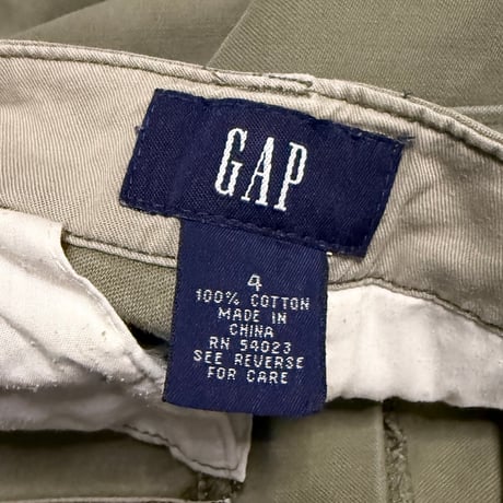【USED】90's–00's GAP Straight Cargo Pants Urban Olive