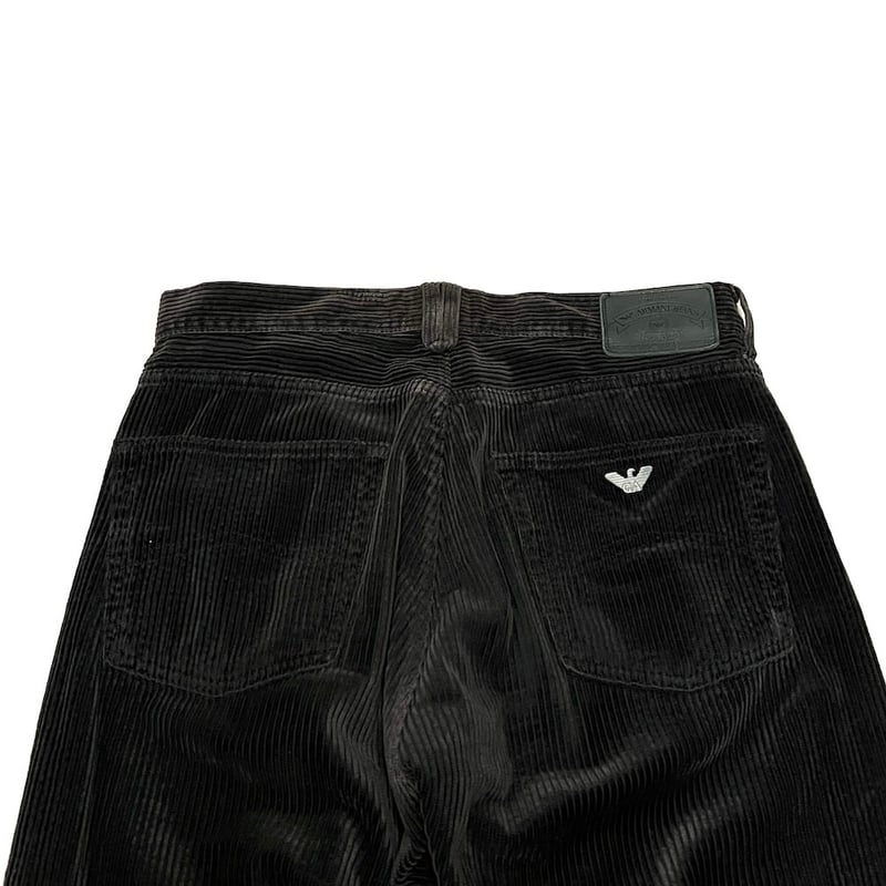 USED】80's BLUE POWER WASH BY ARMANI JEANS CORD