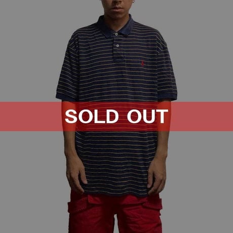 【USED】POLO BY RALPH LAUREN BORDER POLO SHIRT
