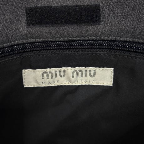 【USED】90's miu miu WOOL BODYBAG