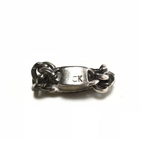 【USED】90'S CALVIN KLEIN FLAT LINK CHAIN SILVER RING