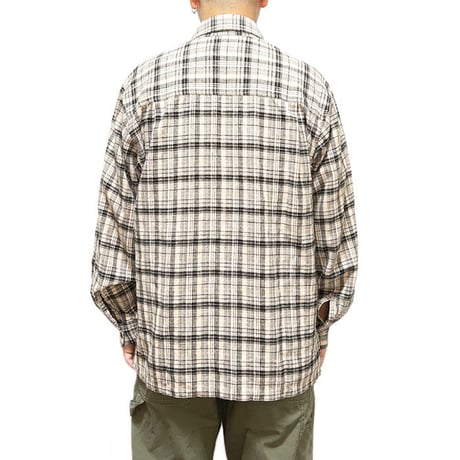 【USED】90'S-00'S QUIKSILVER COTTON FLANNEL CHECK SHIRT