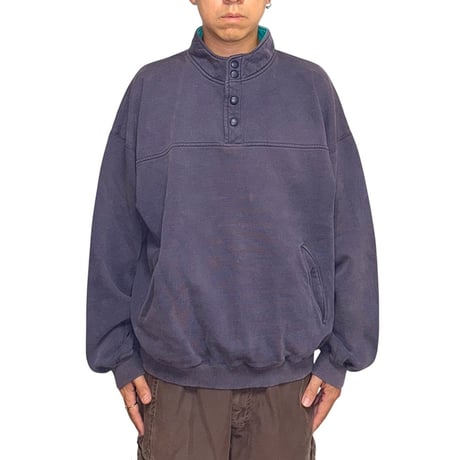 【USED】90's Eddie Bauer Mock Neck Sweat Pullover