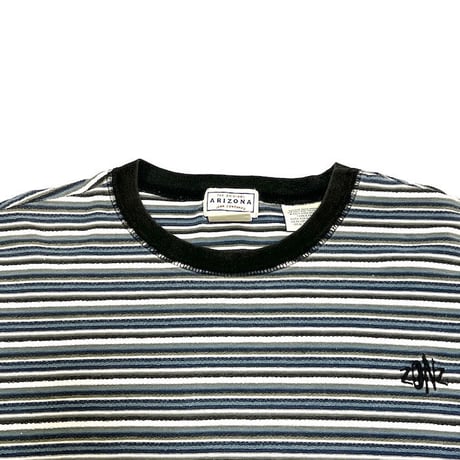 【USED】90'S-00'S ZONZ INSIDE OUT BORDER T-SHIRT