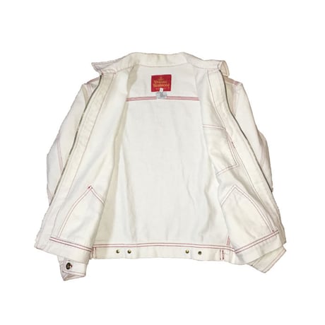 【USED】90'S VIVIENNE WESTWOOD WHITE DENIM JACKET