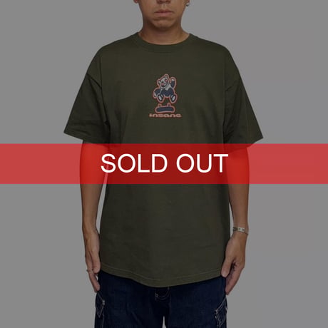 【USED】00's insane Skateboards Skate Bear T-shirt