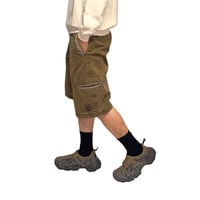 【USED】00's SPYDER Graphic Cotton Shorts Brown