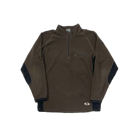 【USED】00'S OAKLEY SOFTWARE FLEECE TOP DARK BROWN