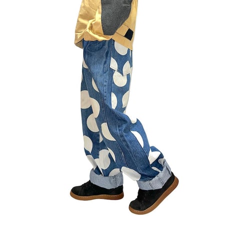 【USED】80'S VIVIENNE WESTWOOD ORB × SPOT DENIM PANTS