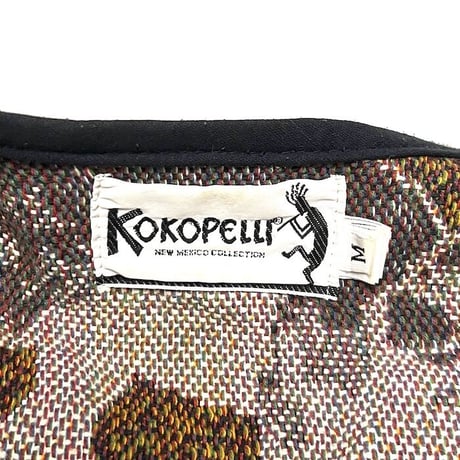 【USED】80'S-90'S KOKOPELLI ANIMAL JACQUARD JACKET