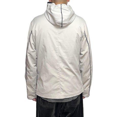【USED】00's ARMANI JEANS LIGHT SHELL HOODED ZIP JACKET
